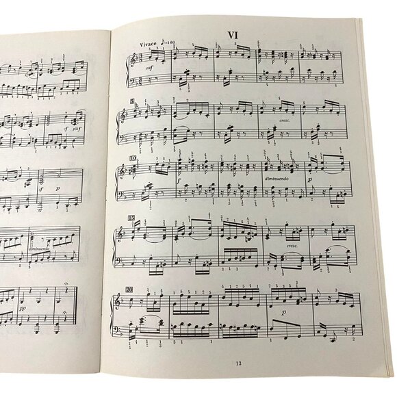 Mendelssohn Six Christmas Pieces Opus 72 for Piano Vintage Holiday Music Book - Picture 5 of 5